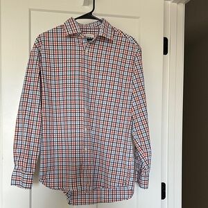 Jos. A Banks  Multicolor Plaid Button-Down Shirt men’s size medium
